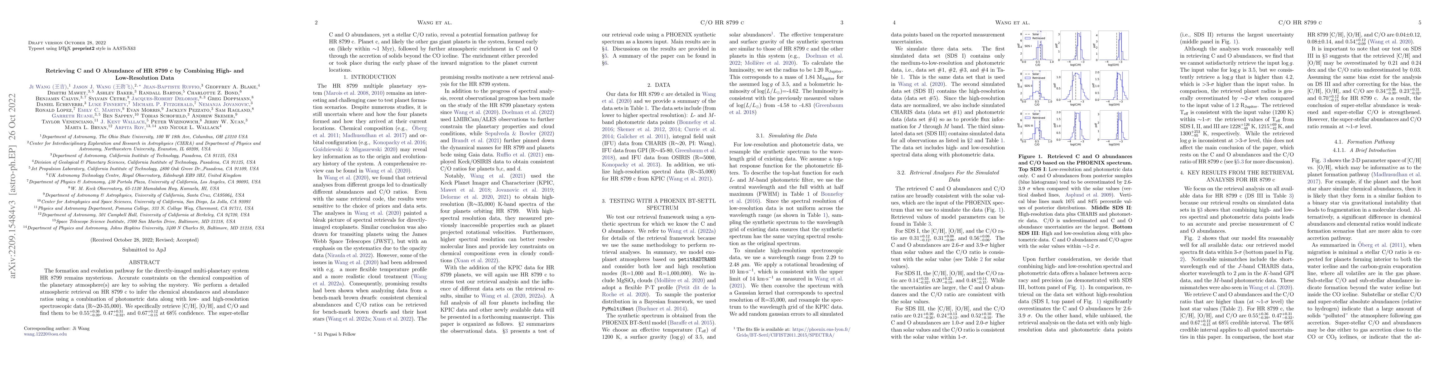 Thumbnail for Retrieving C and O Abundance of HR 8799 c by Combining High- and
  Low-Resolution Data