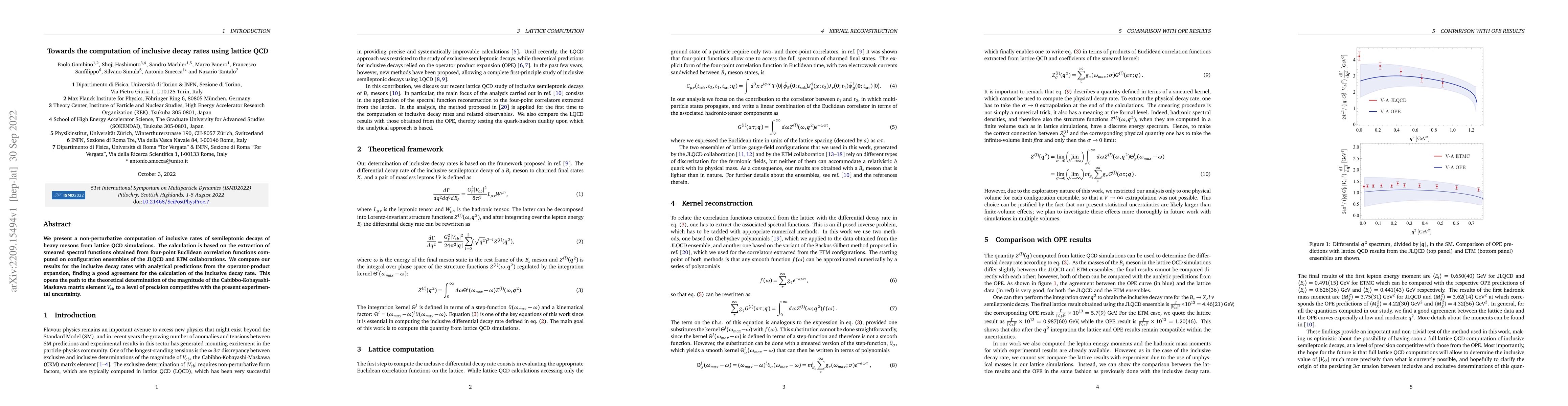 Thumbnail for Towards the computation of inclusive decay rates using lattice QCD