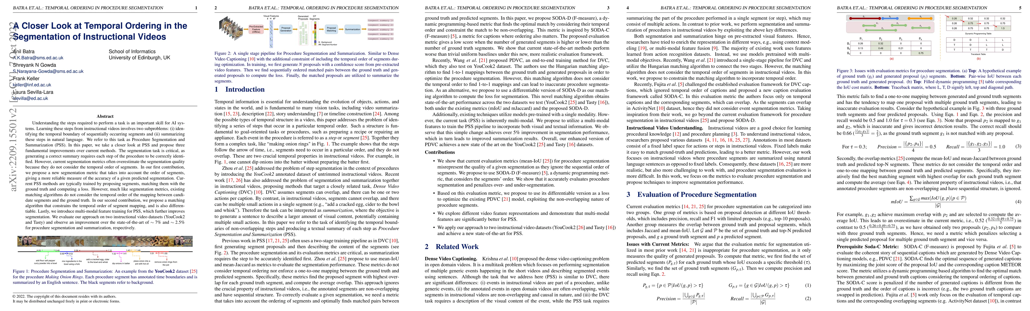 Thumbnail for A Closer Look at Temporal Ordering in the Segmentation of Instructional
  Videos