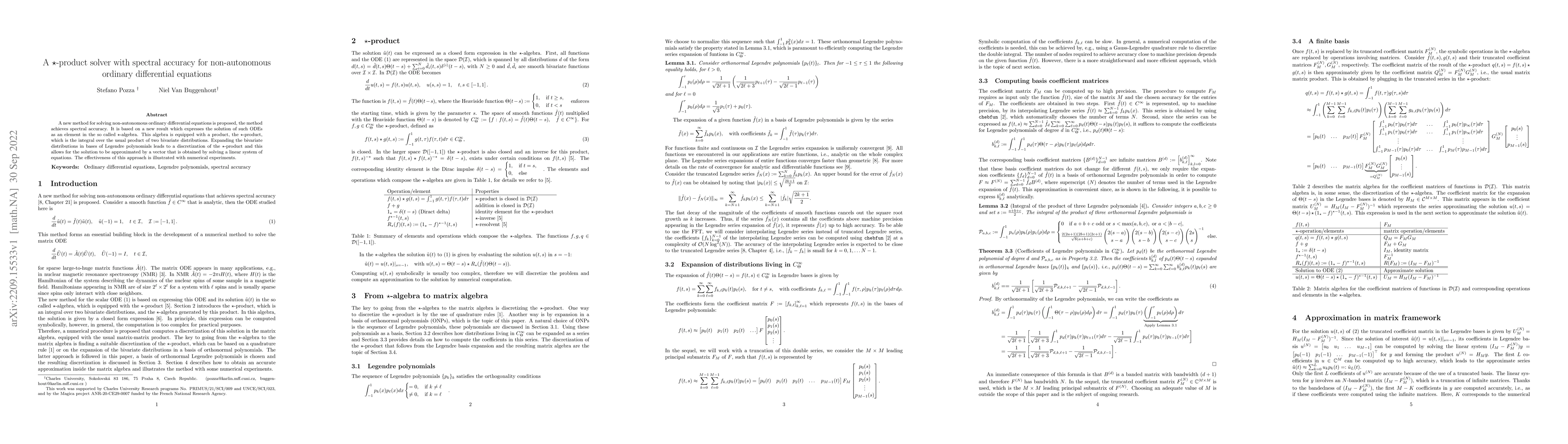 Thumbnail for A $\star$-product solver with spectral accuracy for non-autonomous
  ordinary differential equations