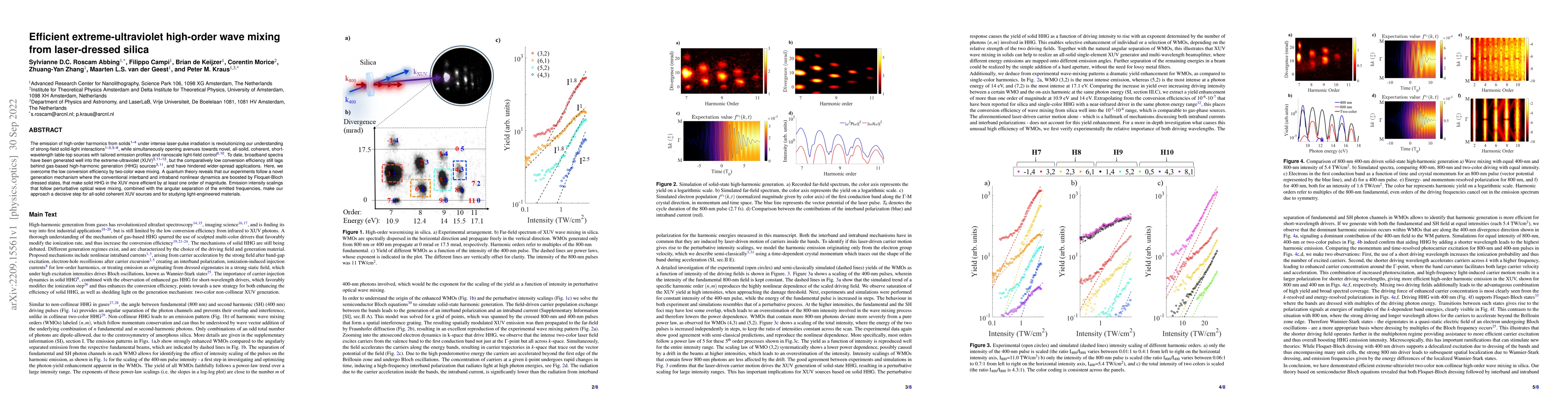 Thumbnail for Efficient extreme-ultraviolet high-order wave mixing from laser-dressed
  silica