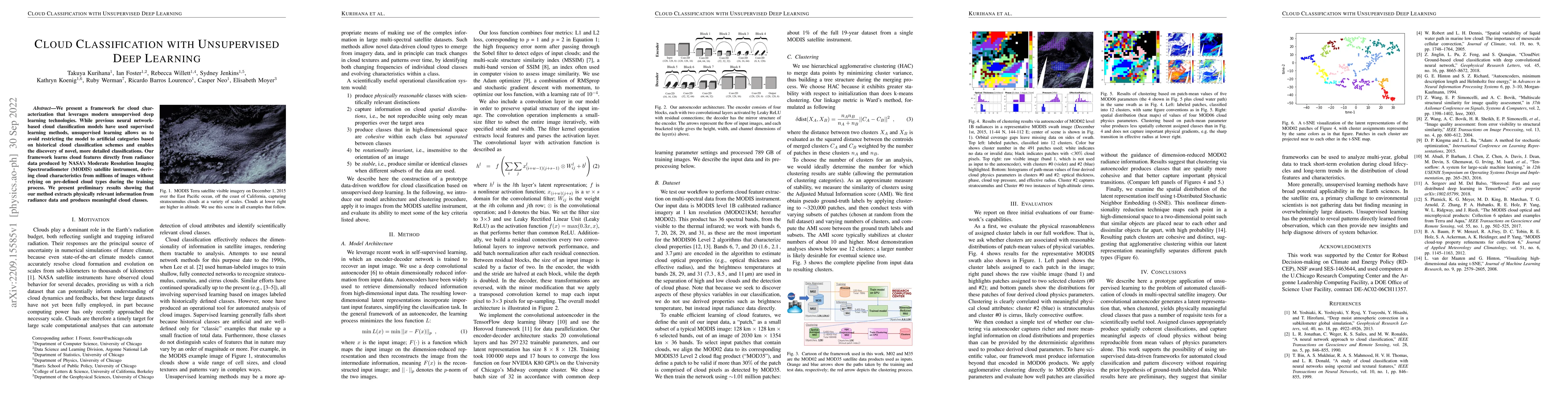 Thumbnail for Cloud Classification with Unsupervised Deep Learning