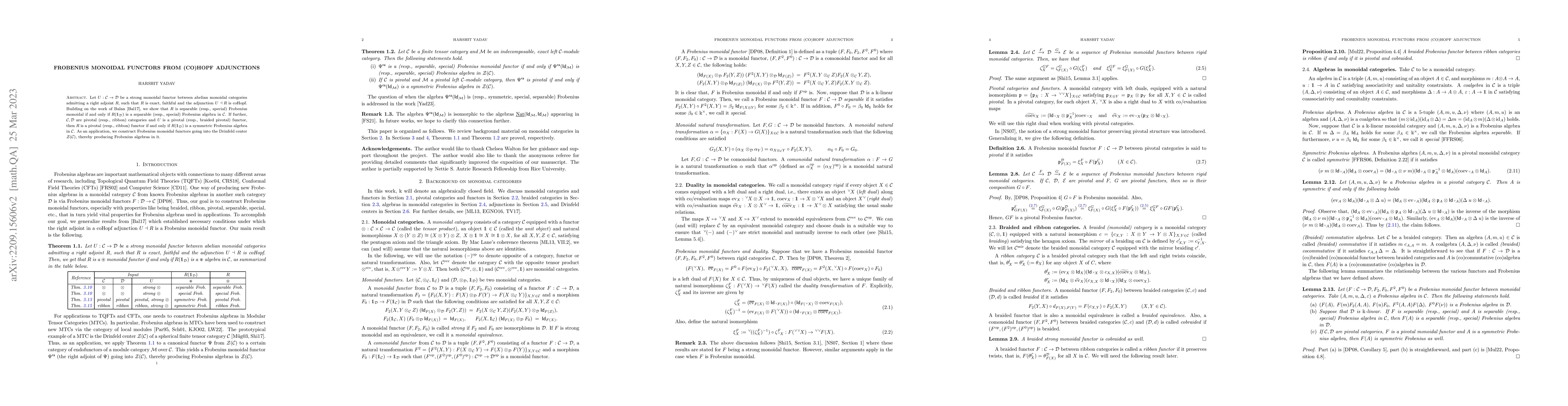 Thumbnail for Frobenius monoidal functors from (co)Hopf adjunctions