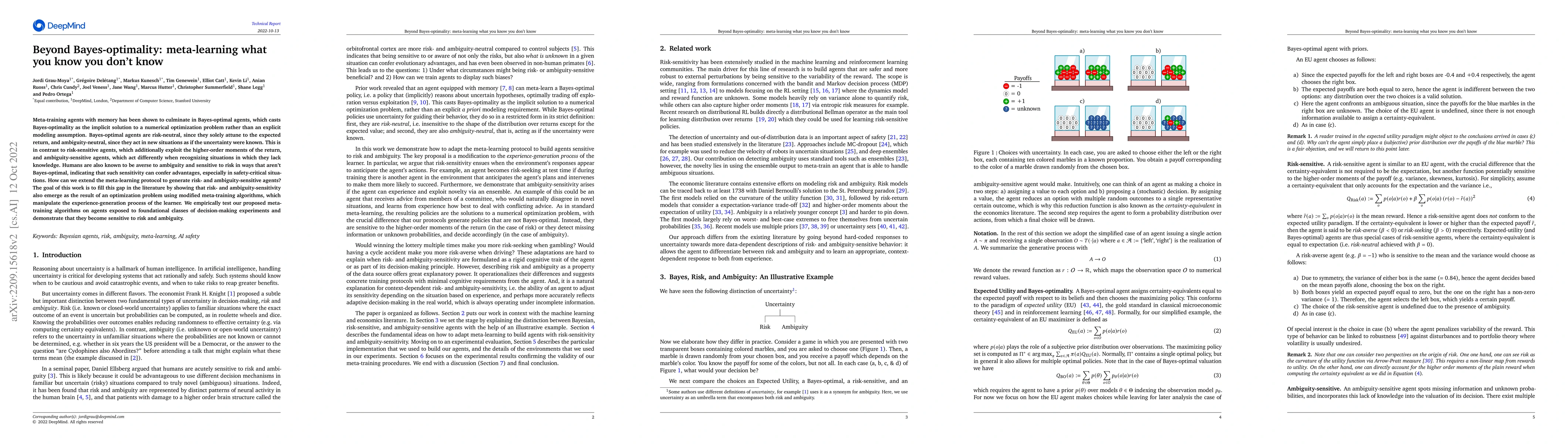 Thumbnail for Beyond Bayes-optimality: meta-learning what you know you don't know