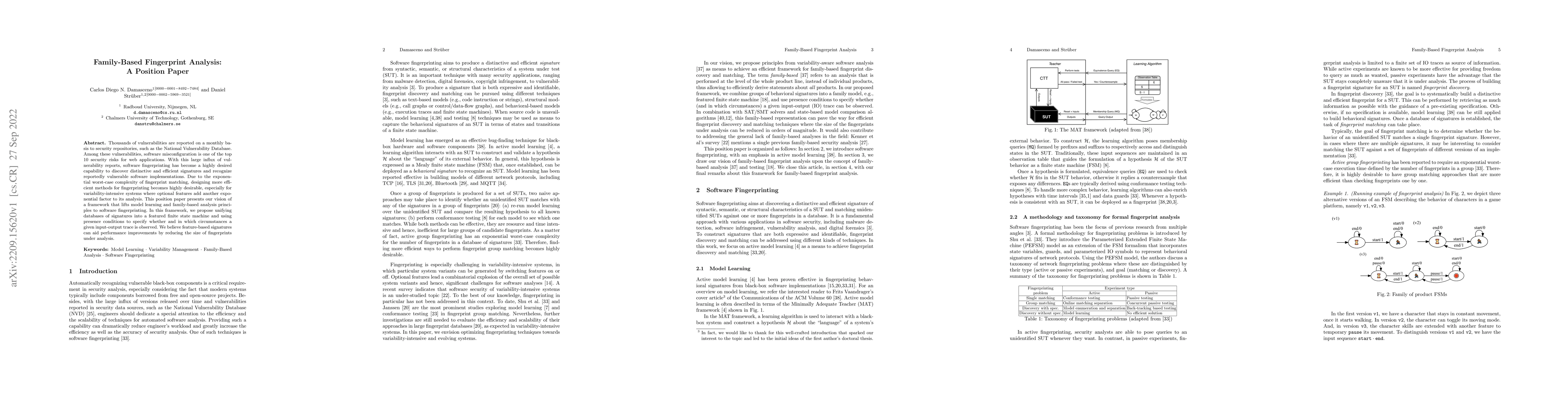 Thumbnail for Family-Based Fingerprint Analysis: A Position Paper