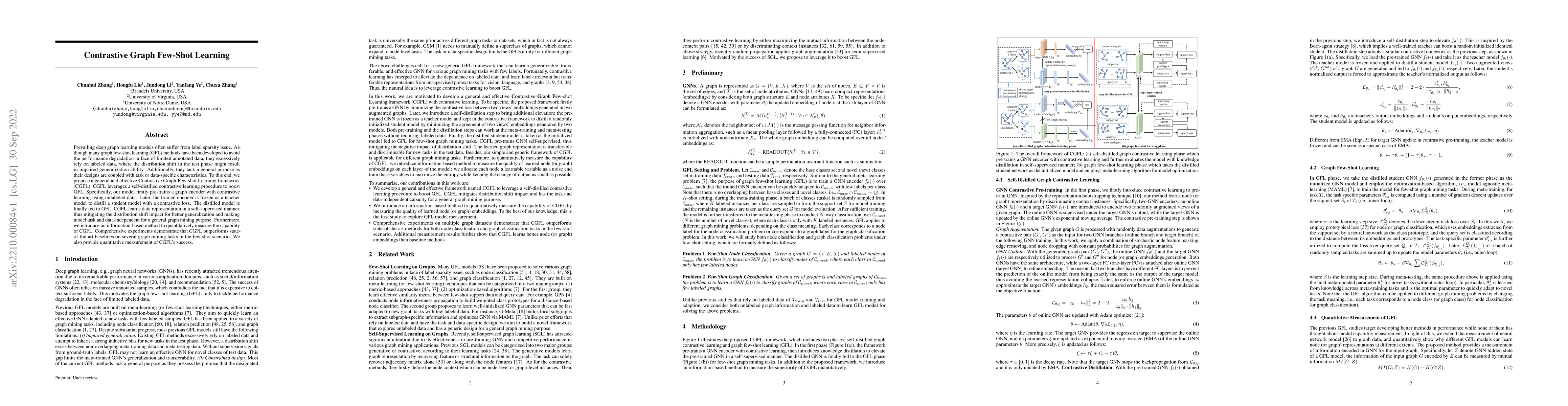 Thumbnail for Contrastive Graph Few-Shot Learning