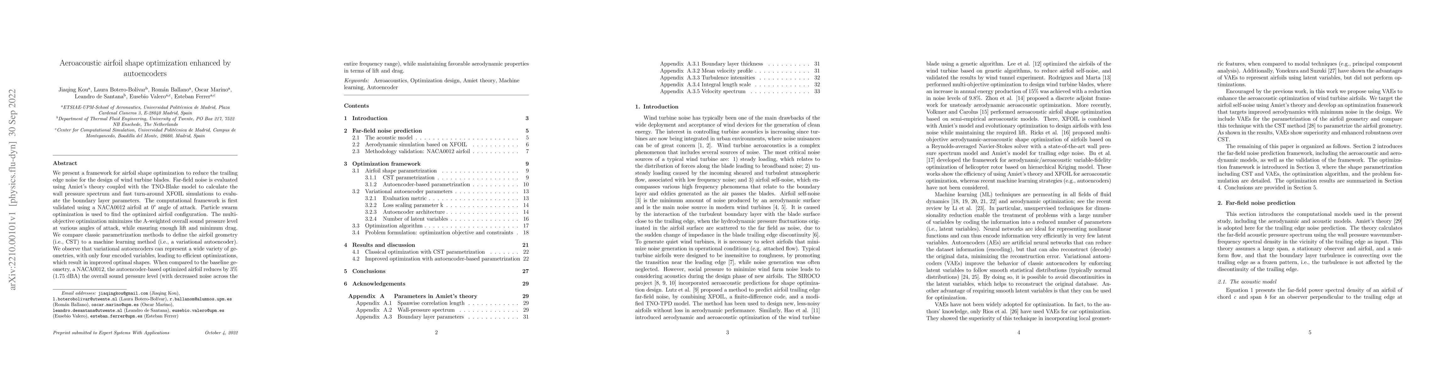 Thumbnail for Aeroacoustic airfoil shape optimization enhanced by autoencoders