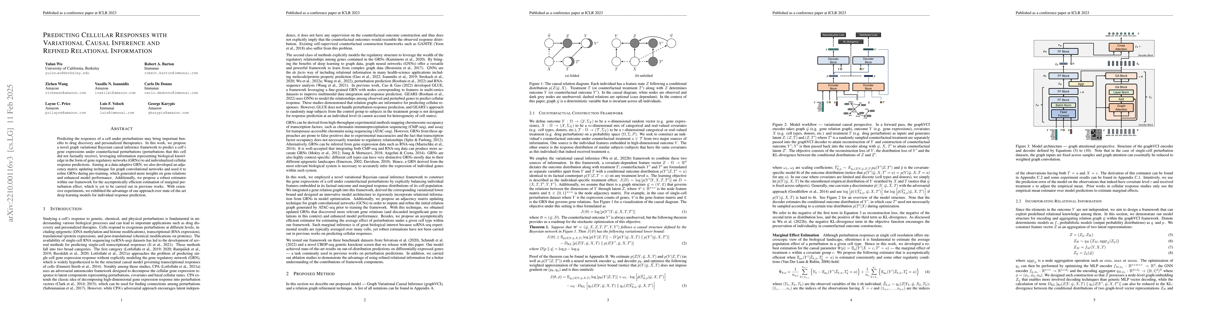 Thumbnail for Predicting Cellular Responses with Variational Causal Inference and
  Refined Relational Information