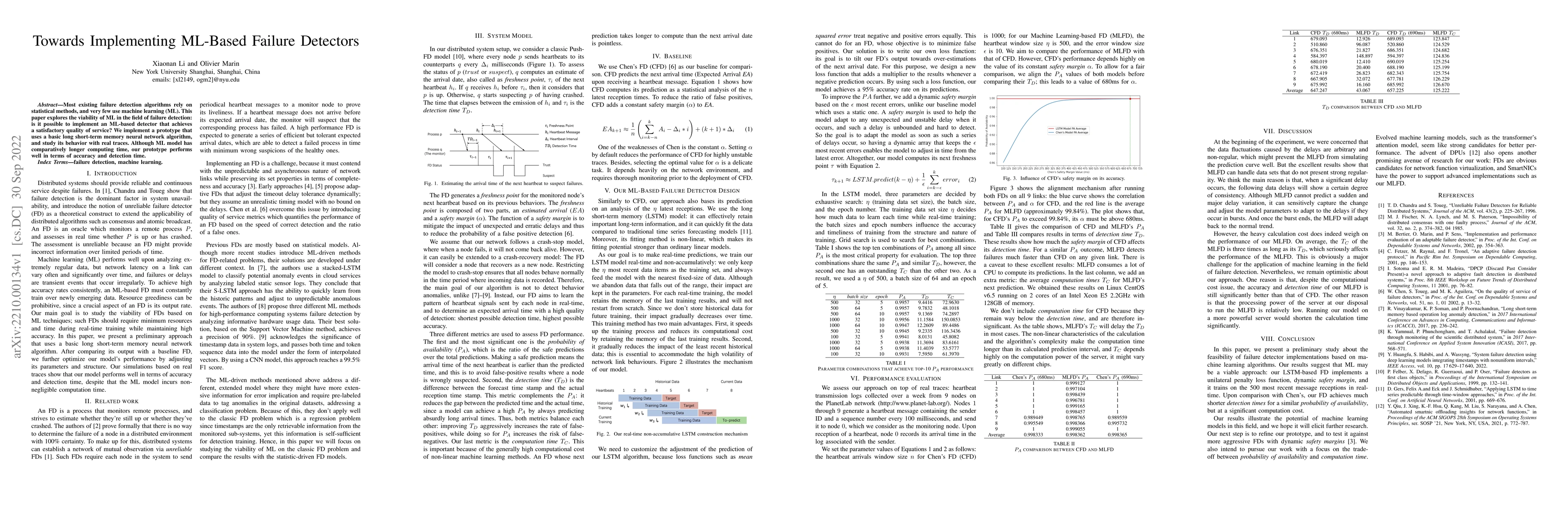 Thumbnail for Towards Implementing ML-Based Failure Detectors