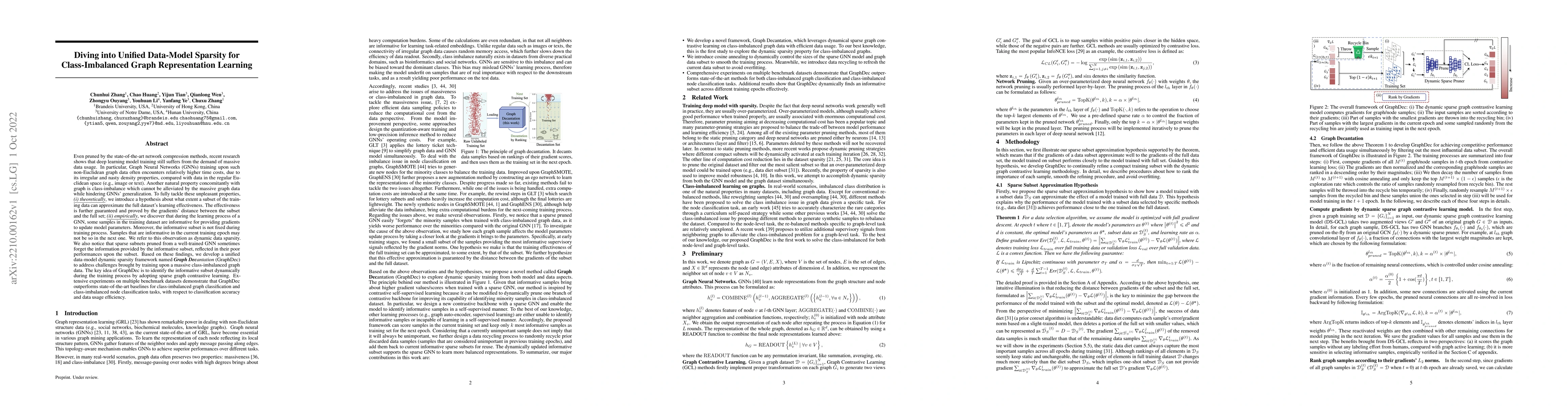 Thumbnail for Diving into Unified Data-Model Sparsity for Class-Imbalanced Graph
  Representation Learning