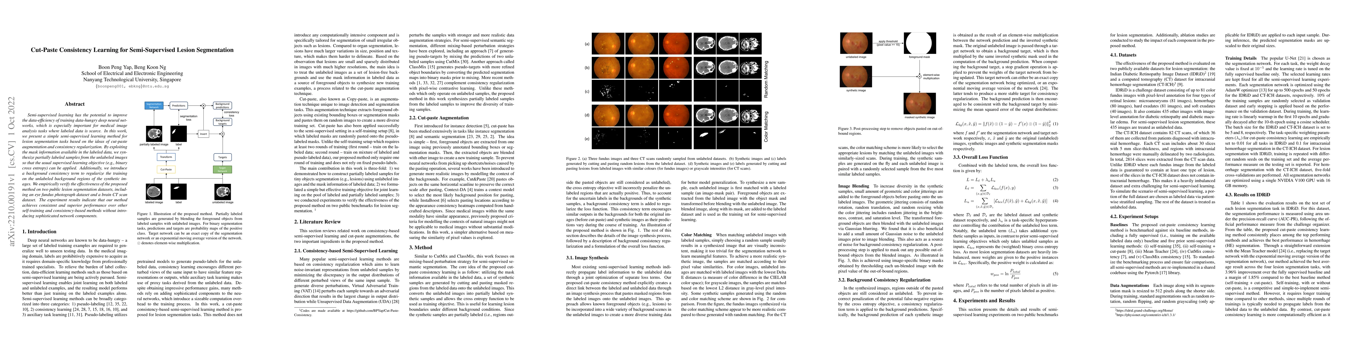 Thumbnail for Cut-Paste Consistency Learning for Semi-Supervised Lesion Segmentation