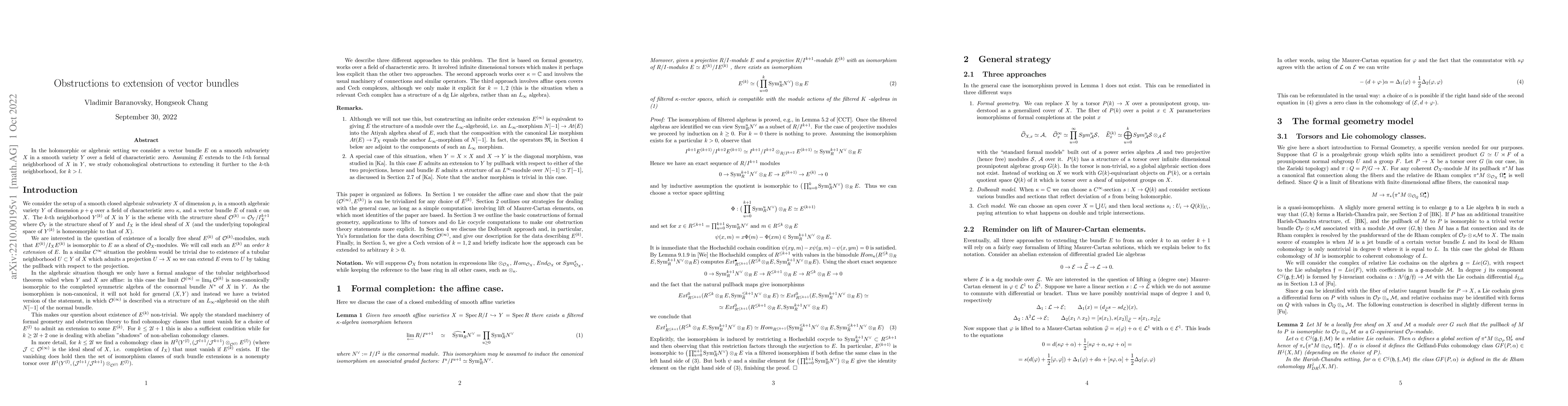 Thumbnail for Obstructions of extension of vector bundles