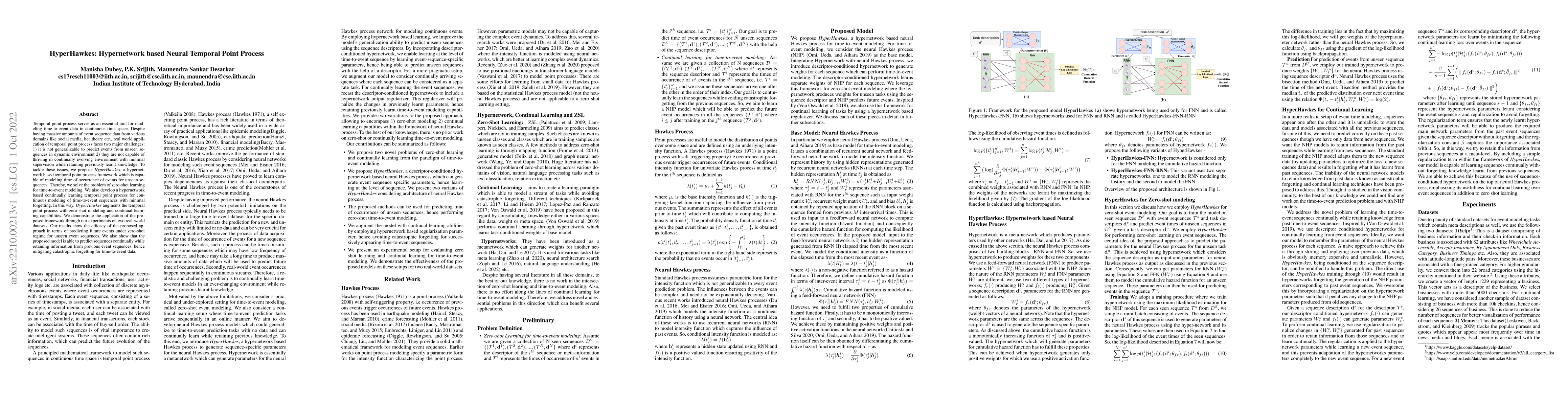 Thumbnail for HyperHawkes: Hypernetwork based Neural Temporal Point Process