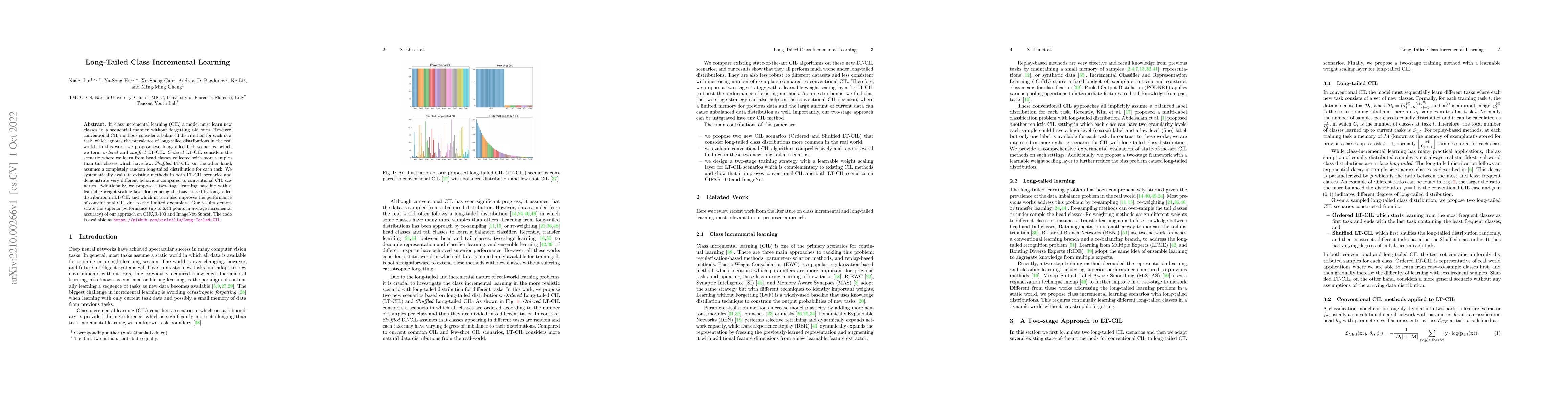 Thumbnail for Long-Tailed Class Incremental Learning