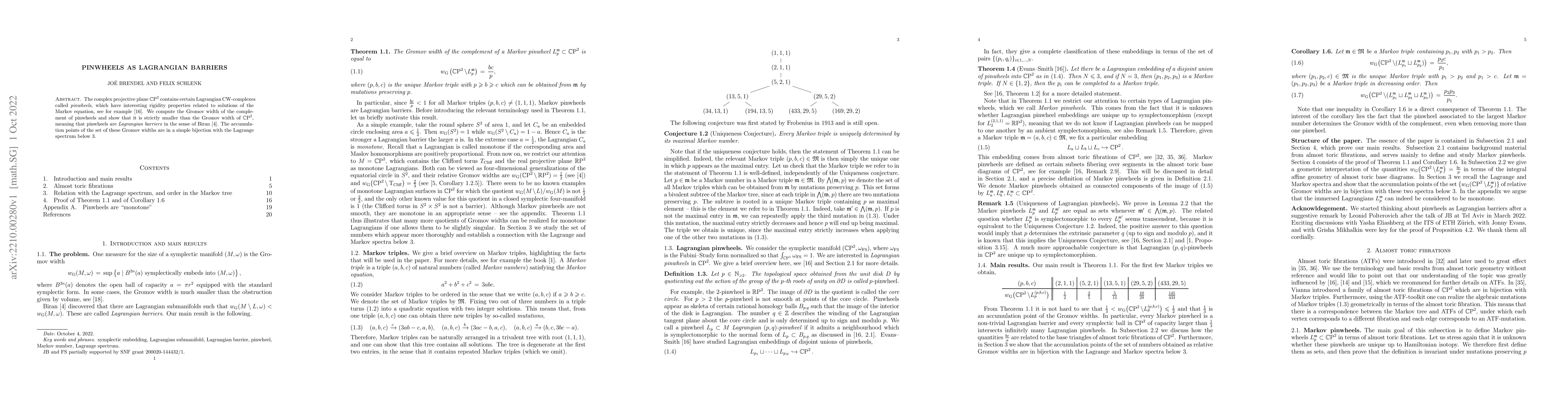 Thumbnail for Pinwheels as Lagrangian barriers