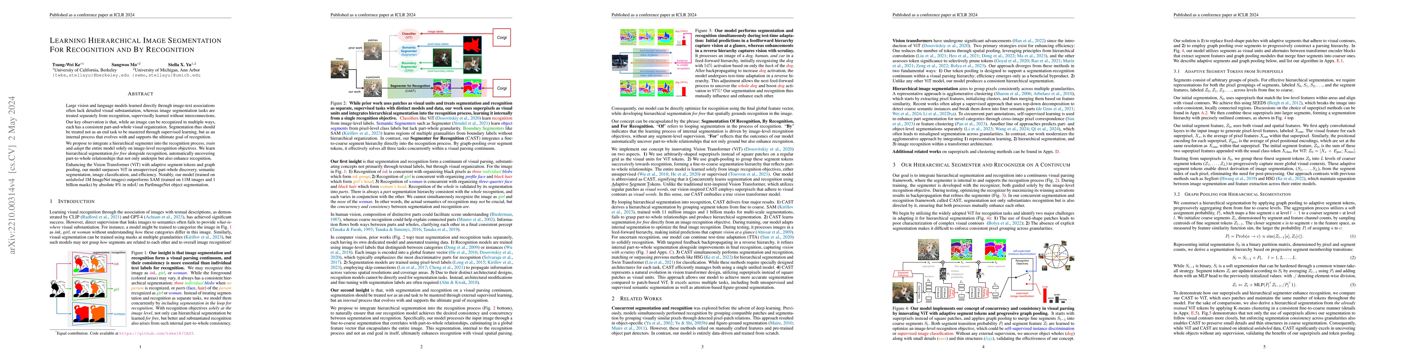 Thumbnail for Learning Hierarchical Image Segmentation For Recognition and By
  Recognition