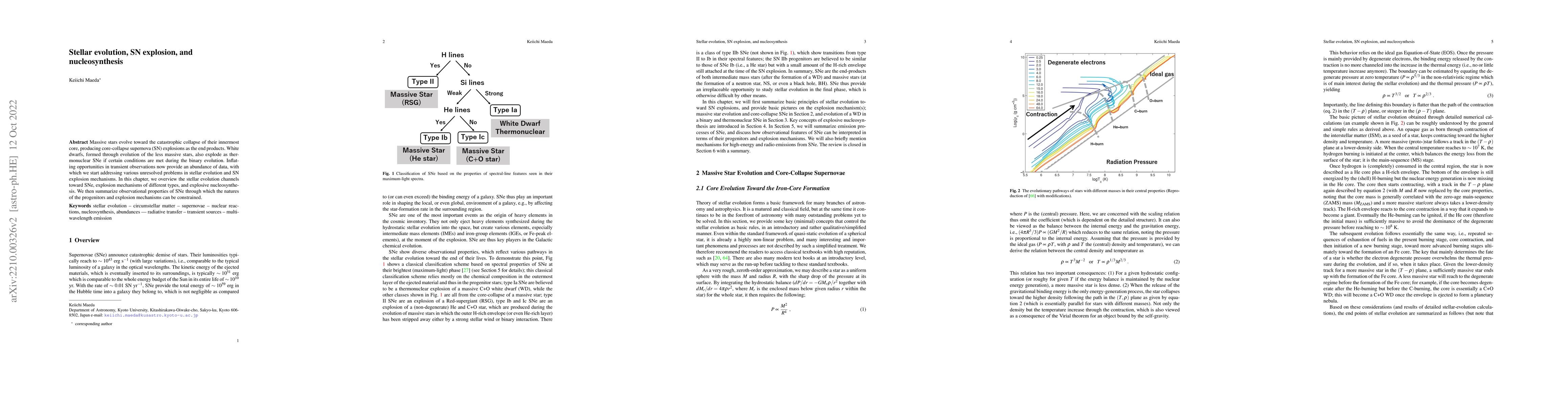 Thumbnail for Stellar evolution, SN explosion, and nucleosynthesis