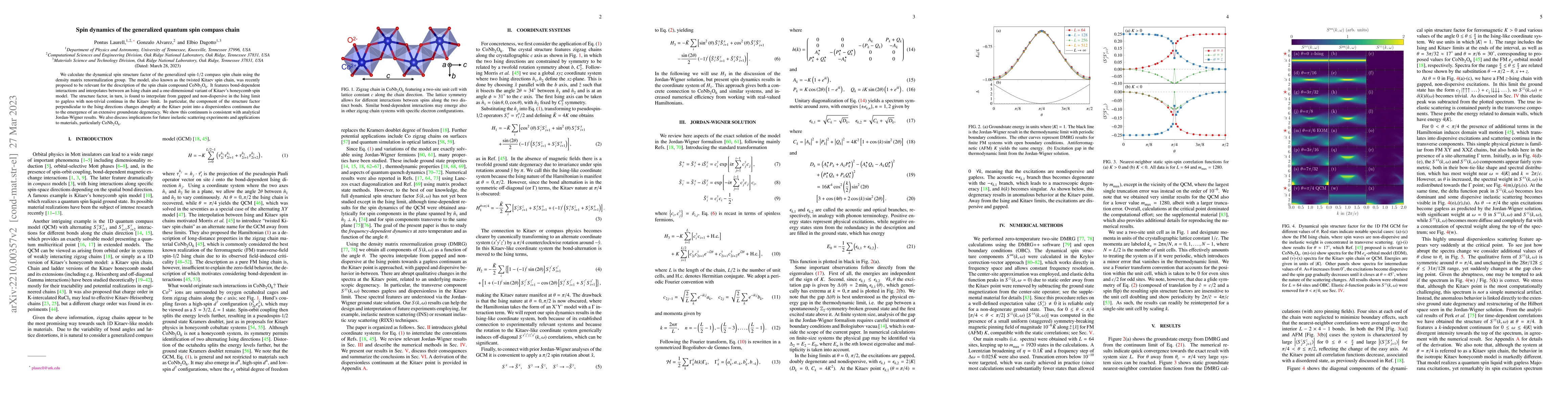 Thumbnail for Spin dynamics of the generalized quantum spin compass chain