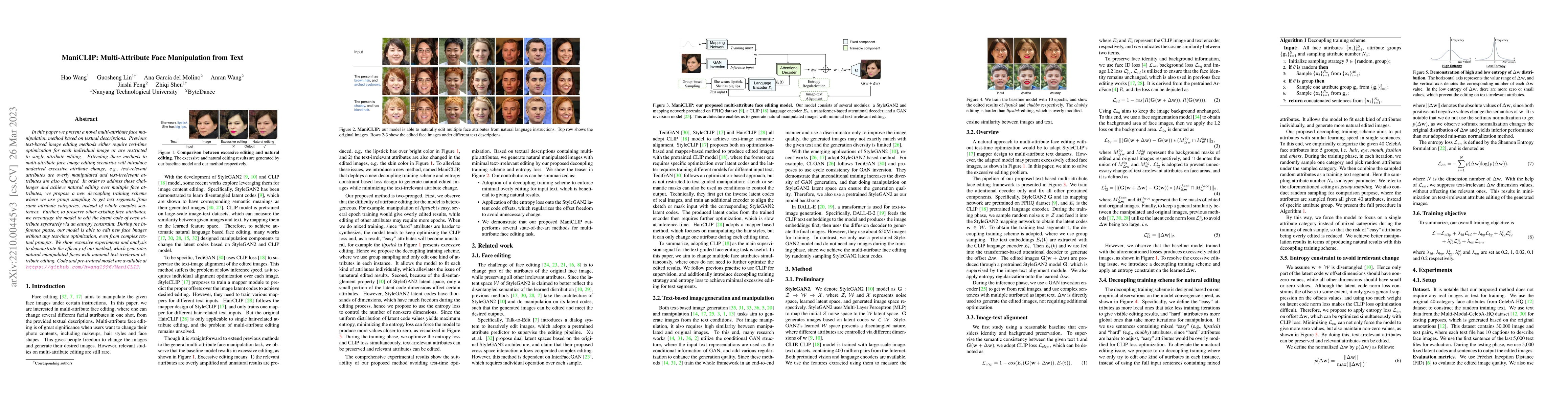 Thumbnail for ManiCLIP: Multi-Attribute Face Manipulation from Text