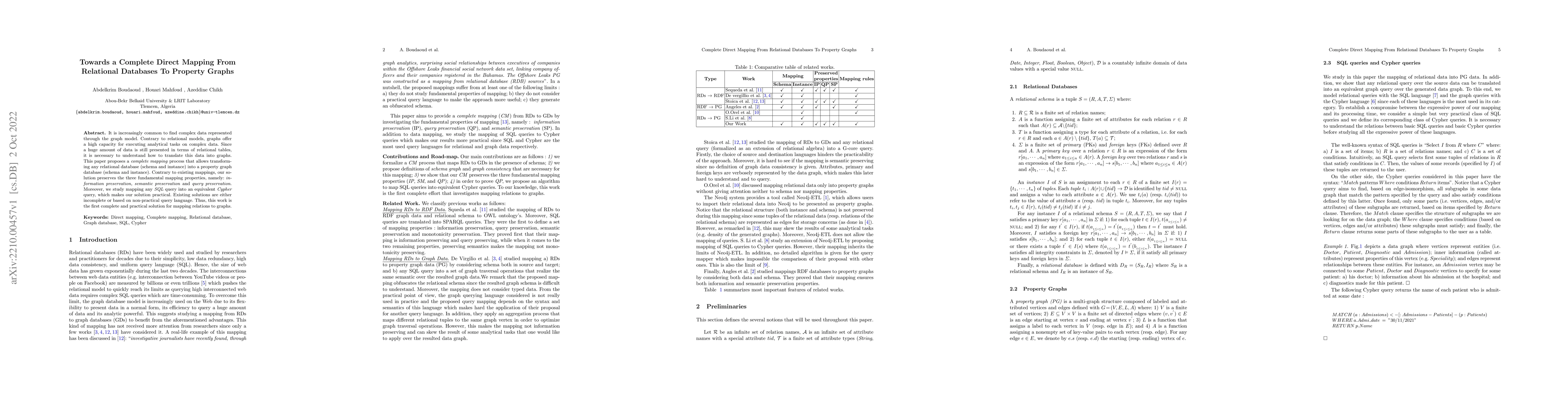Thumbnail for Towards a Complete Direct Mapping From Relational Databases To Property
  Graphs