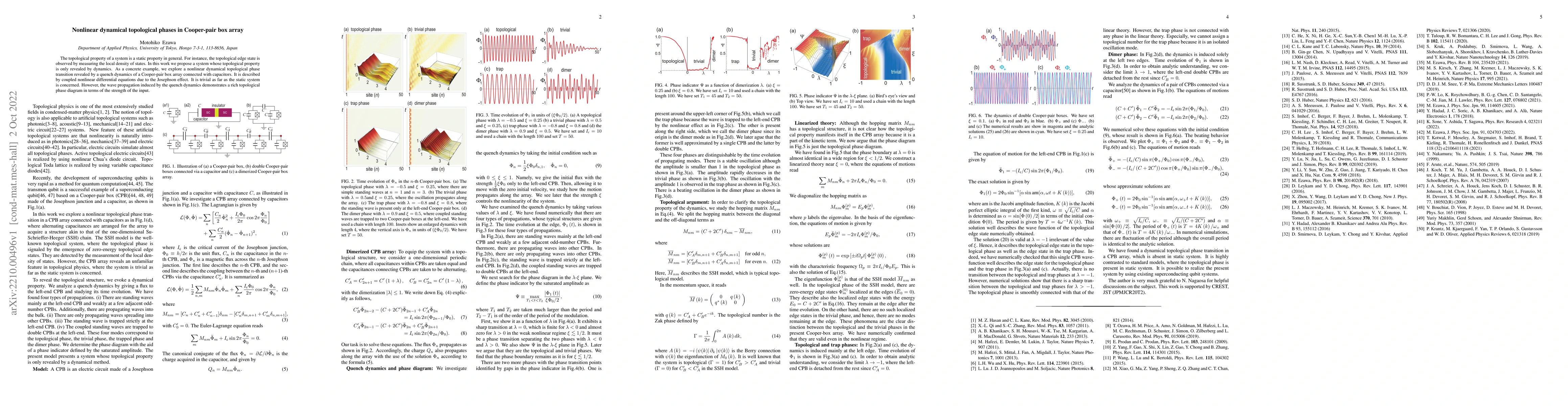 Thumbnail for Nonlinear dynamical topological phases in Cooper-pair box array