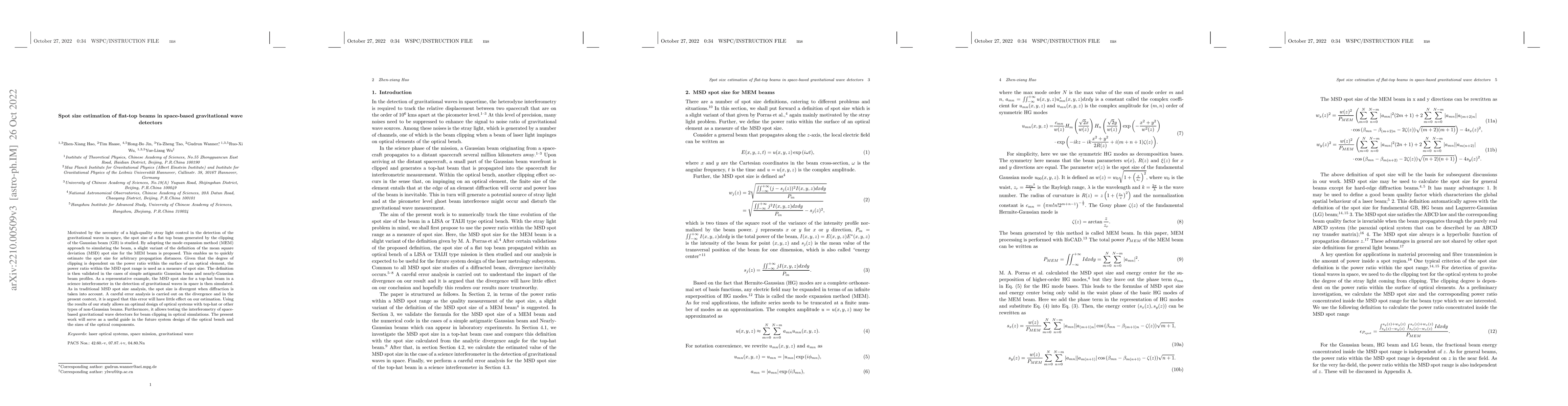 Thumbnail for Spot size estimation of flat-top beams in space-based gravitational wave
  detectors