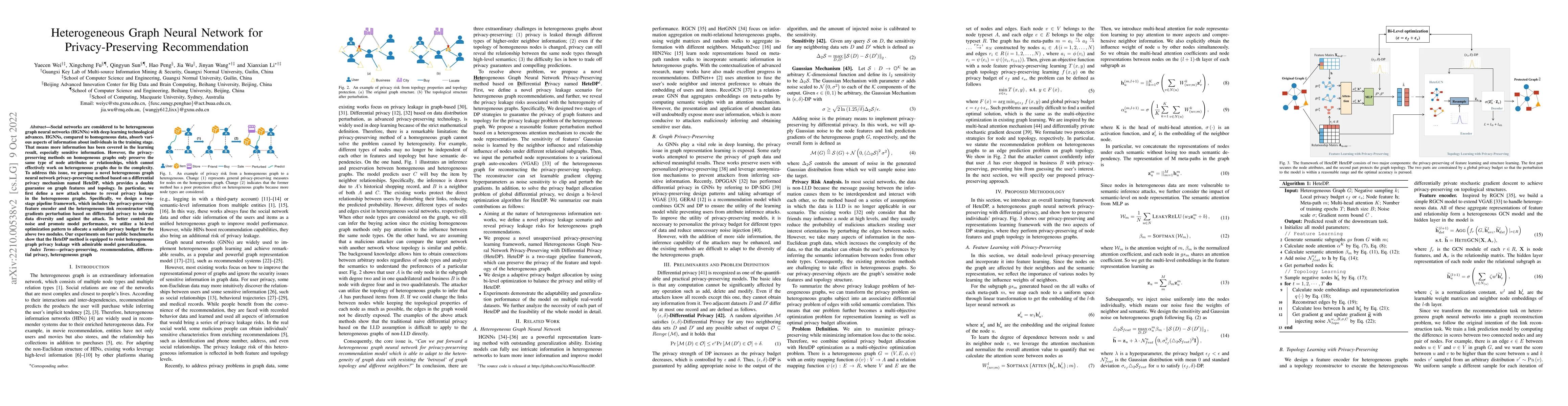 Thumbnail for Heterogeneous Graph Neural Network for Privacy-Preserving Recommendation