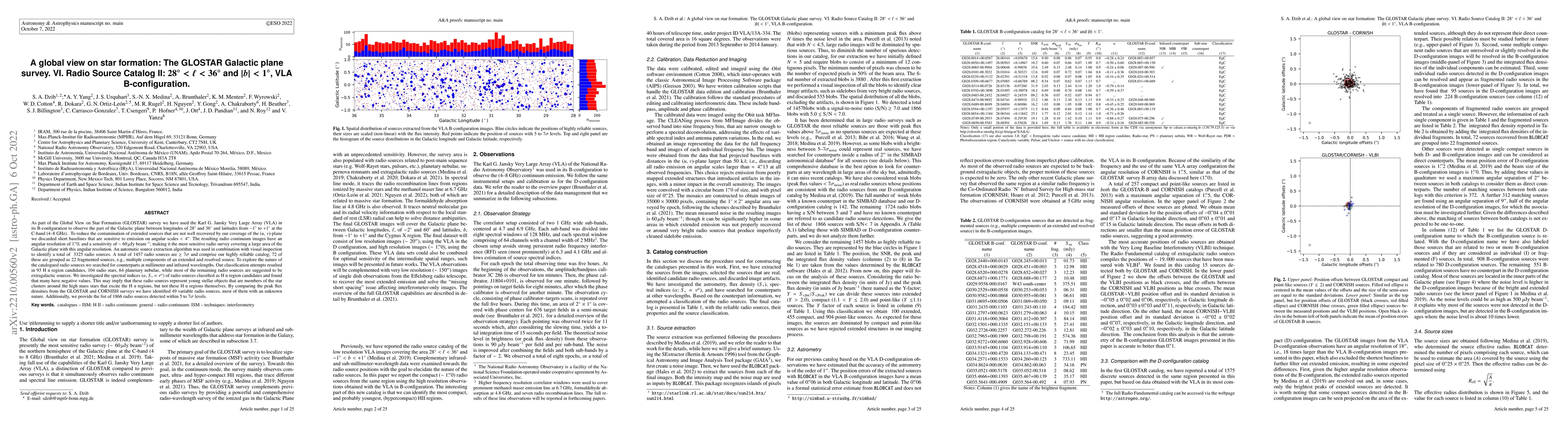 Thumbnail for A global view on star formation: The GLOSTAR Galactic plane survey. VI.
  Radio Source Catalog II: $28^\circ < \ell < 36^\circ$ and $|b| < 1^\circ$,
  VLA B-configuration