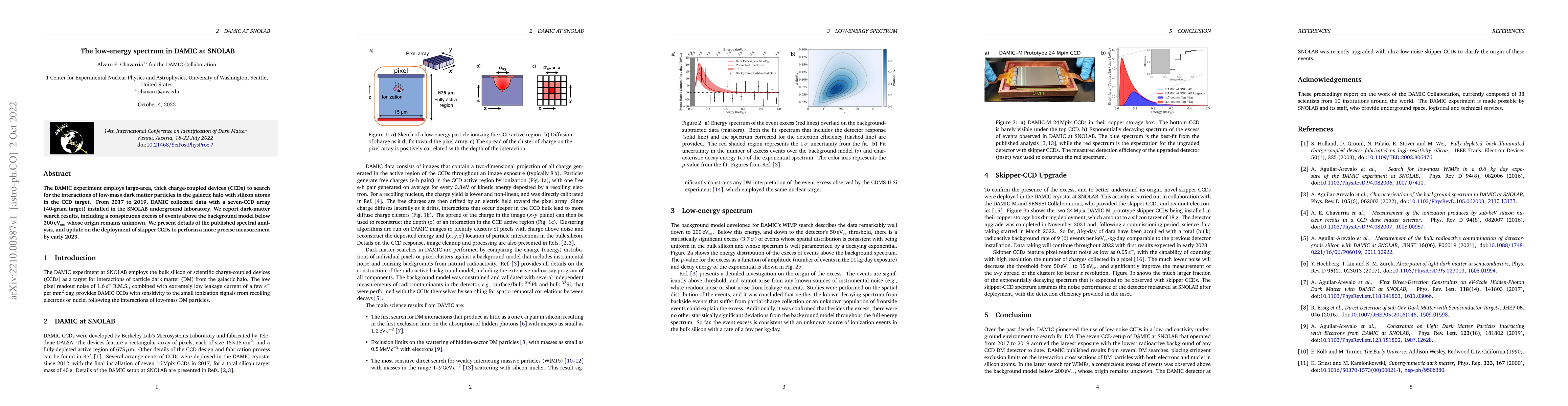 Thumbnail for The low-energy spectrum in DAMIC at SNOLAB