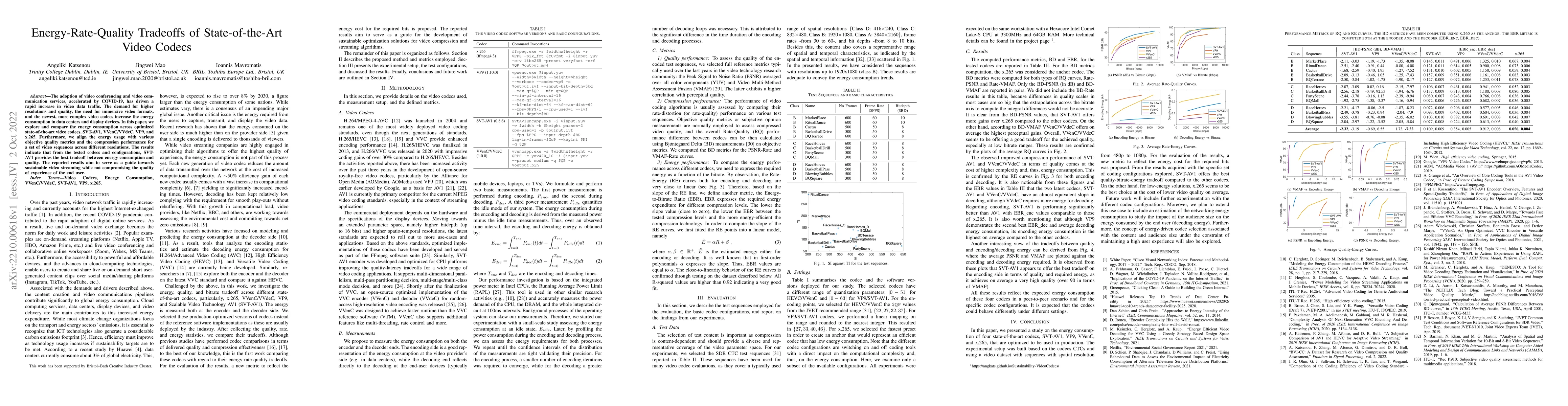 Thumbnail for Energy-Rate-Quality Tradeoffs of State-of-the-Art Video Codecs