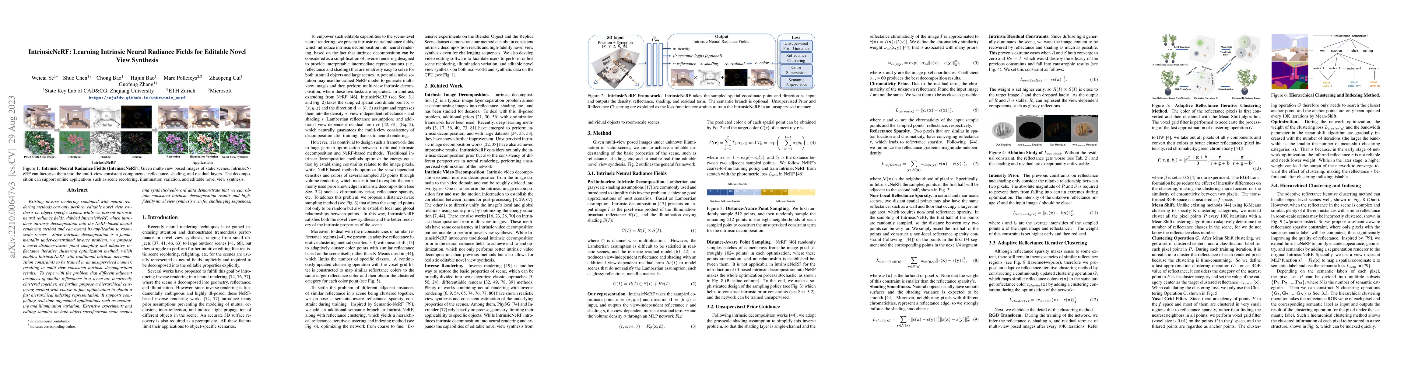 Thumbnail for IntrinsicNeRF: Learning Intrinsic Neural Radiance Fields for Editable
  Novel View Synthesis