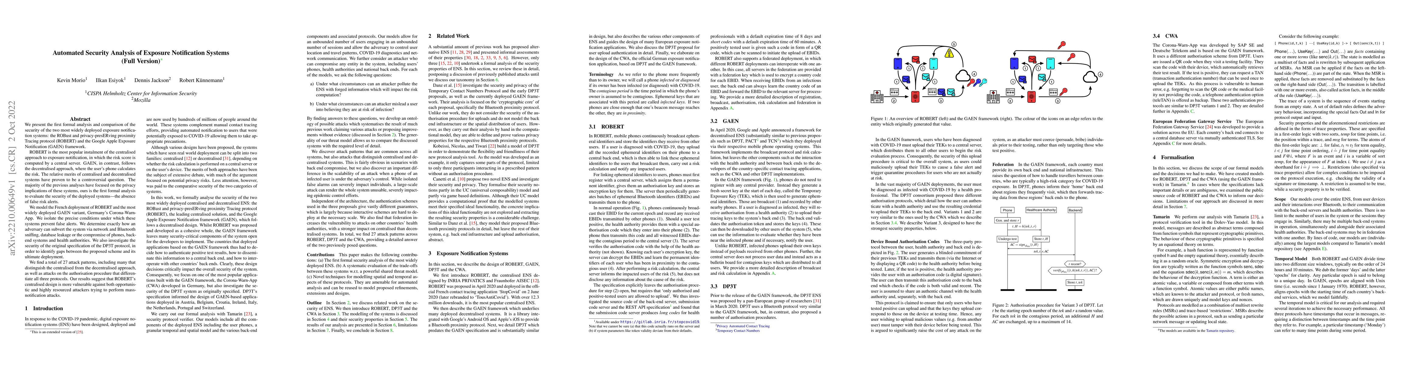 Thumbnail for Automated Security Analysis of Exposure Notification Systems
