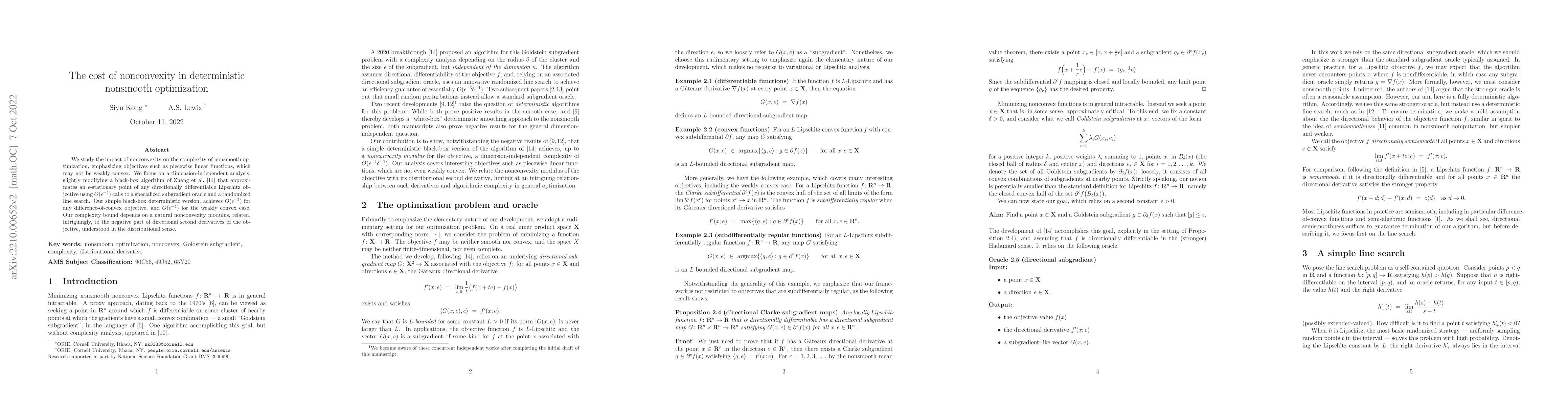 Thumbnail for The cost of nonconvexity in deterministic nonsmooth optimization