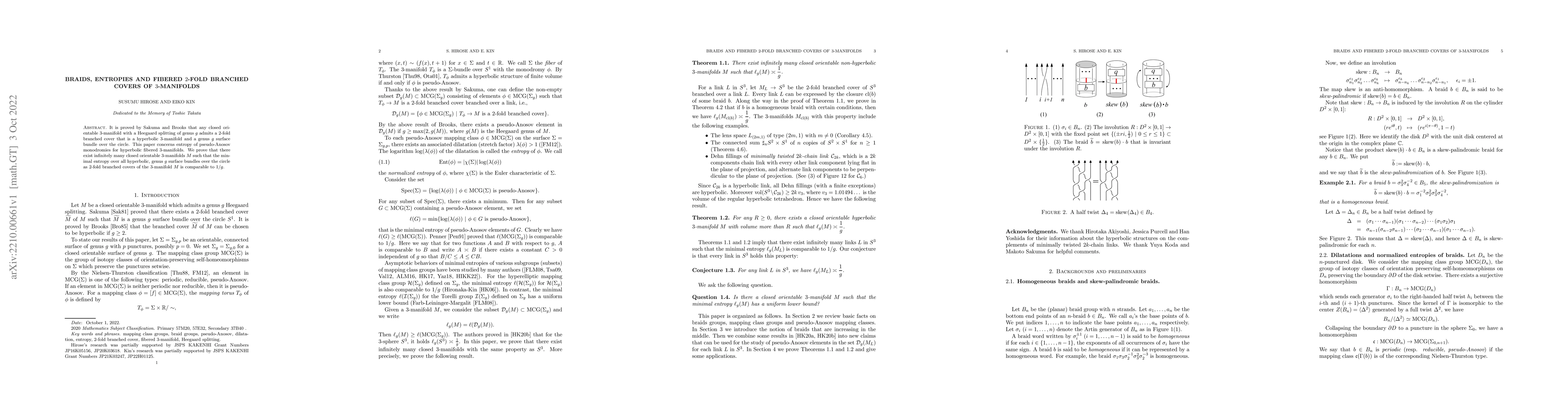 Thumbnail for Braids, entropies and fibered 2-fold branched covers of 3-manifolds