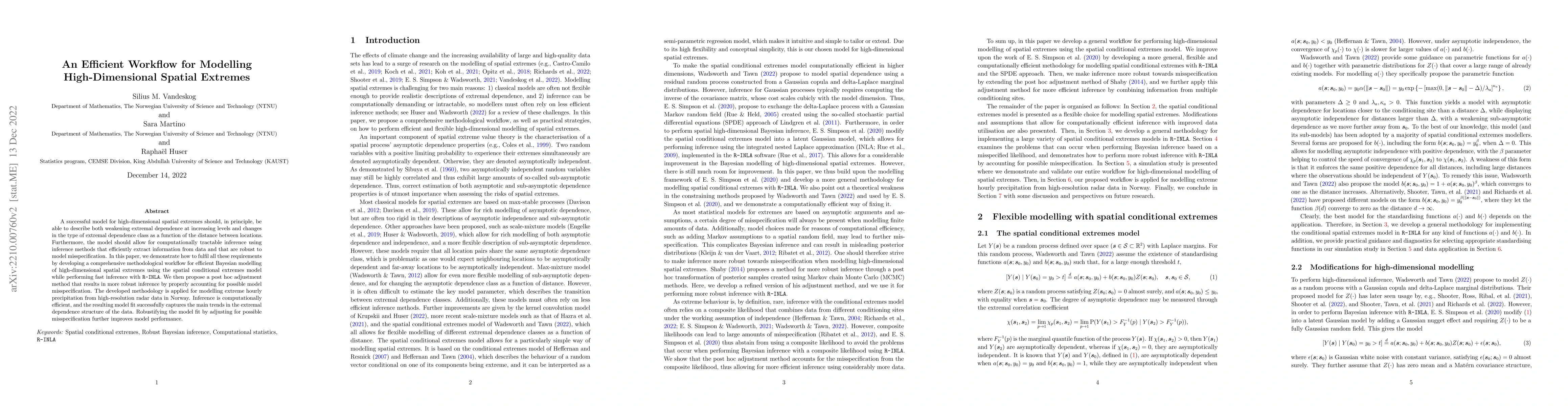 Thumbnail for An Efficient Workflow for Modelling High-Dimensional Spatial Extremes