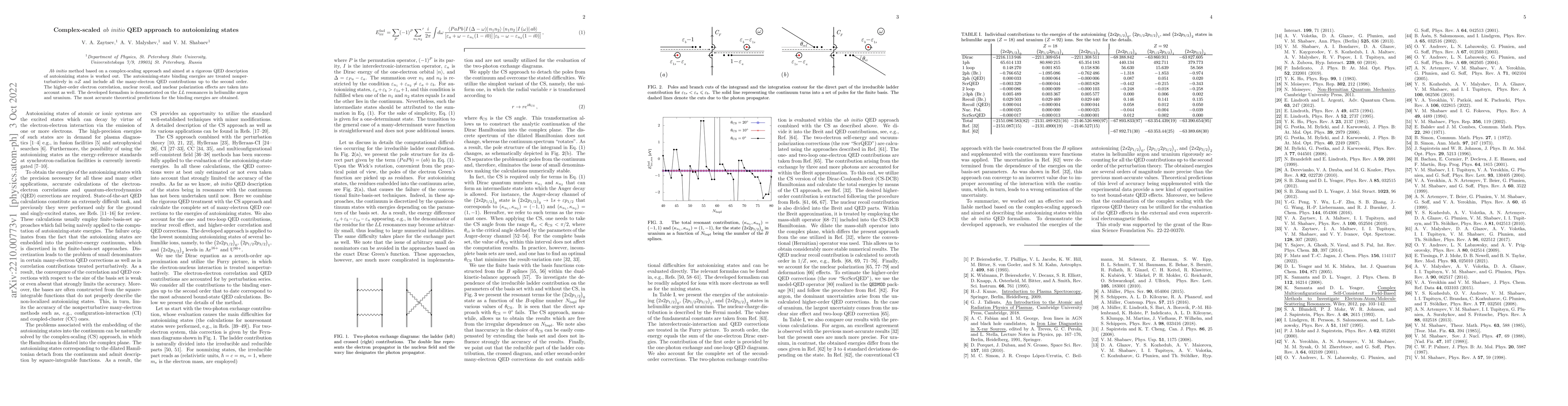 Thumbnail for Complex-scaled ab initio QED approach to autoionizing states