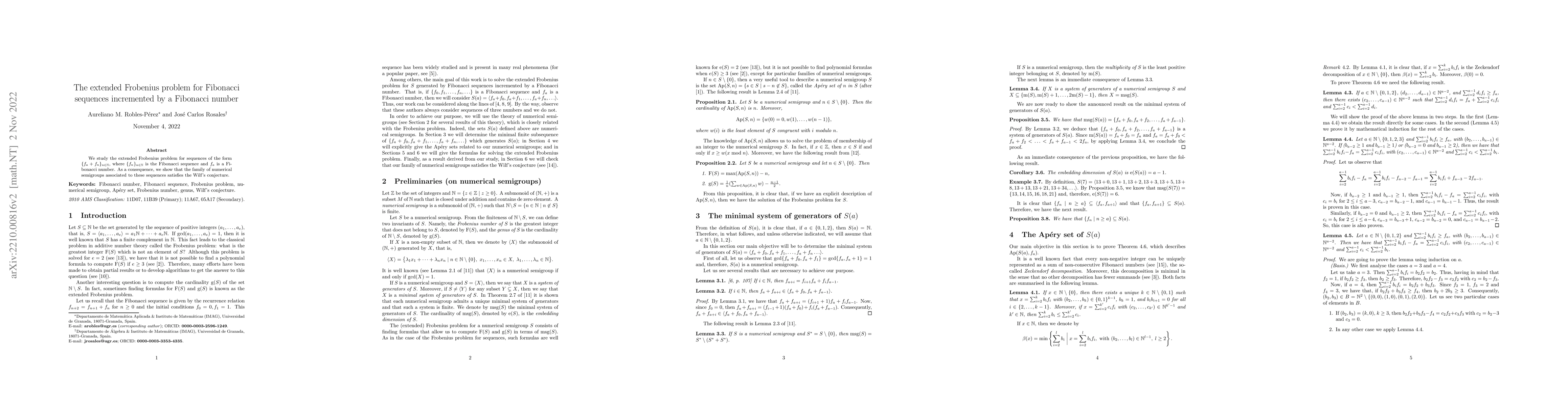 Thumbnail for The extended Frobenius problem for Fibonacci sequences incremented by a
  Fibonacci number