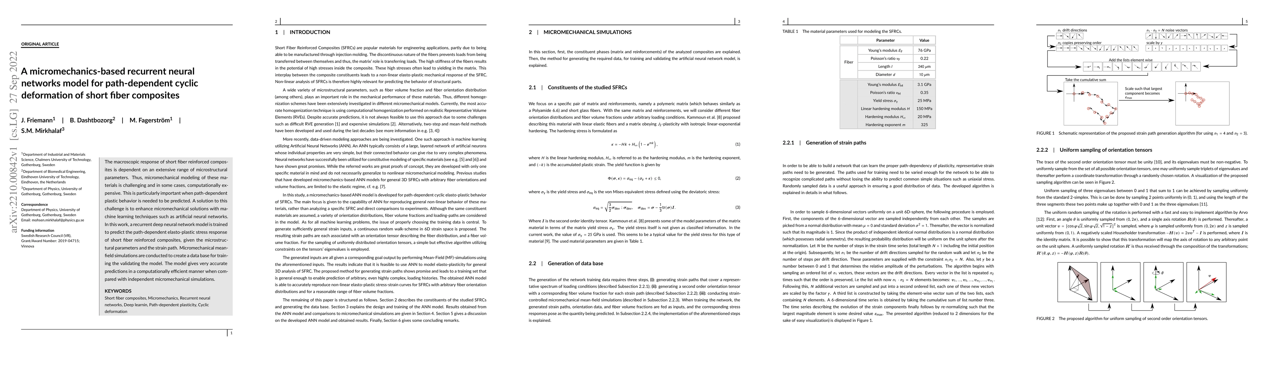 Thumbnail for A micromechanics-based recurrent neural networks model for
  path-dependent cyclic deformation of short fiber composites
