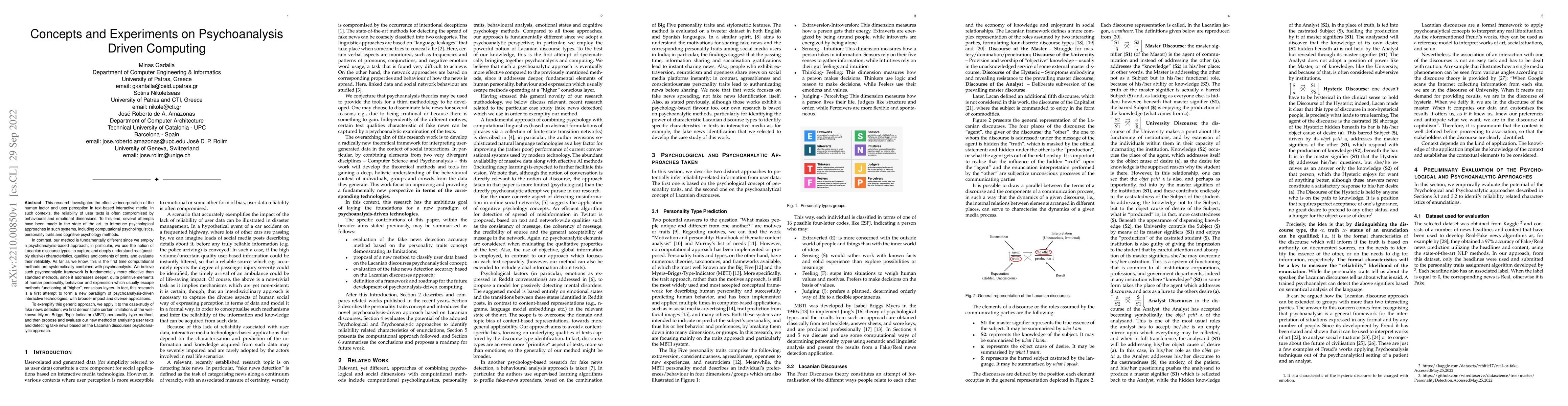 Thumbnail for Concepts and Experiments on Psychoanalysis Driven Computing