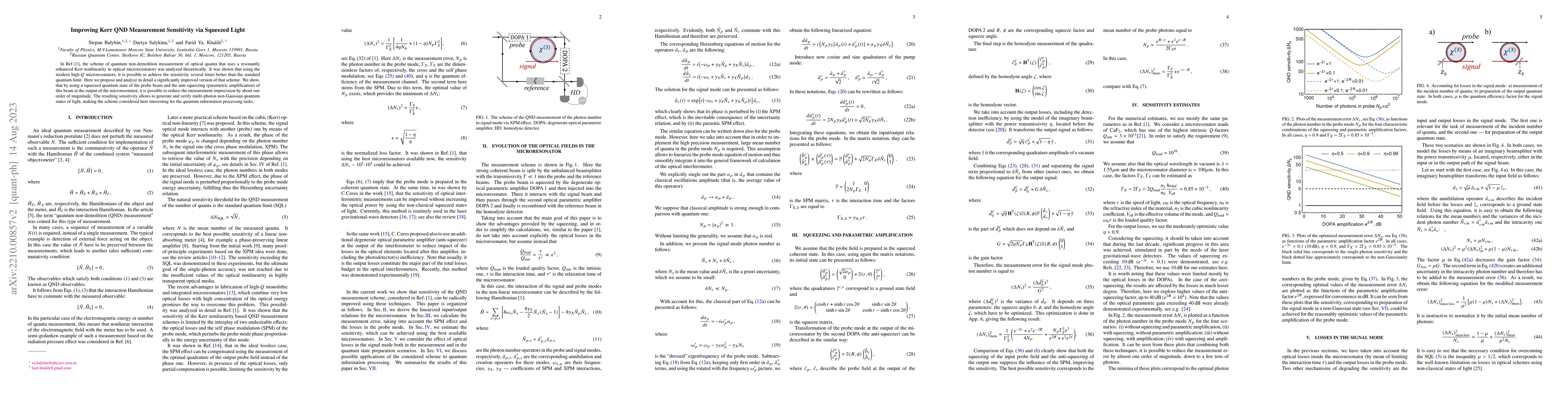 Thumbnail for Improving Kerr QND measurement sensitivity via squeezed light