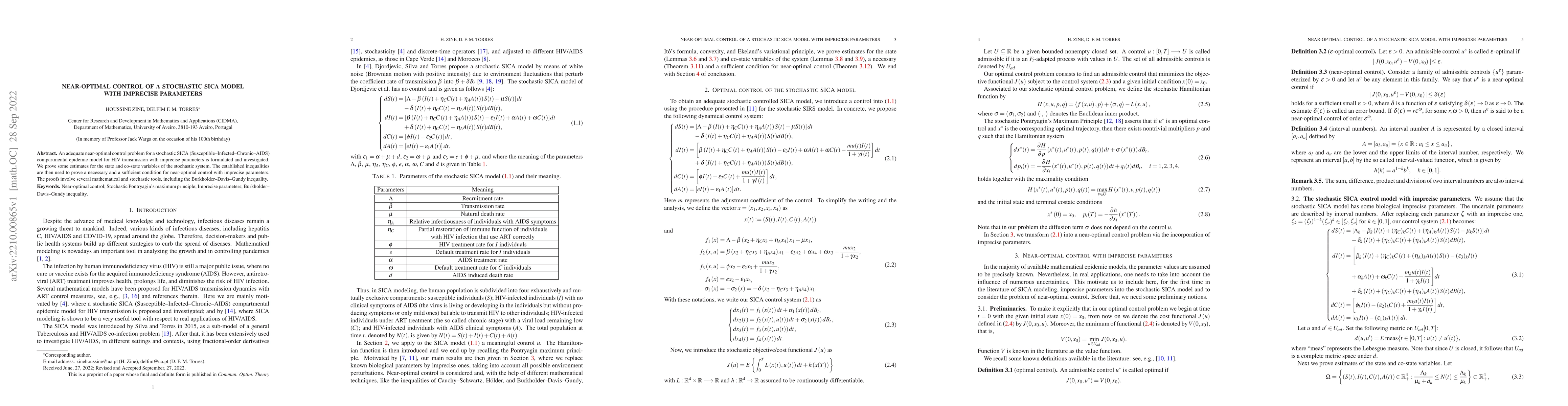 Thumbnail for Near-optimal control of a stochastic SICA model with imprecise
  parameters