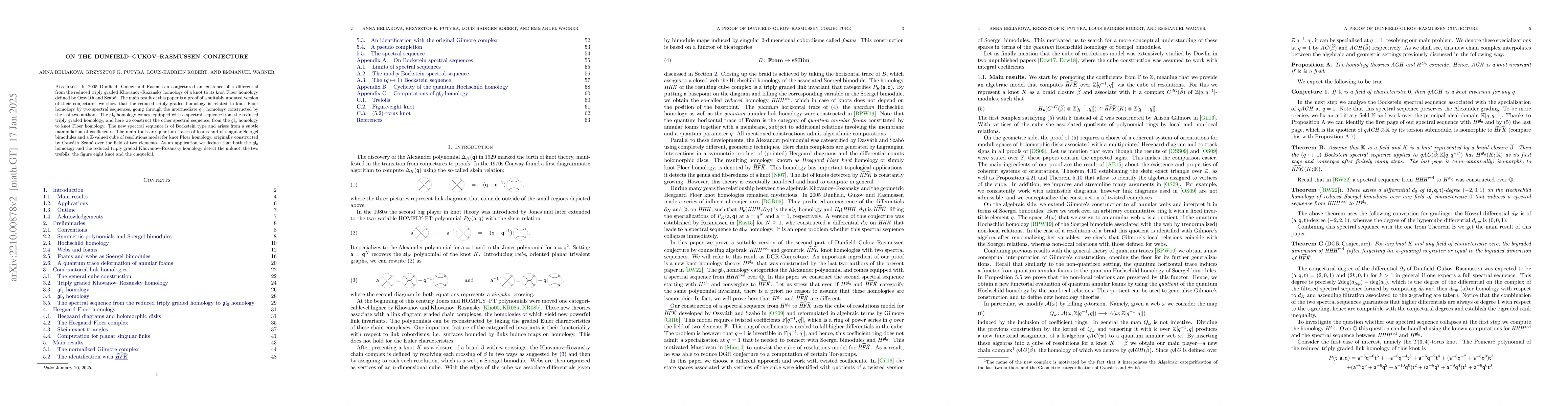 Thumbnail for A proof of Dunfield-Gukov-Rasmussen Conjecture