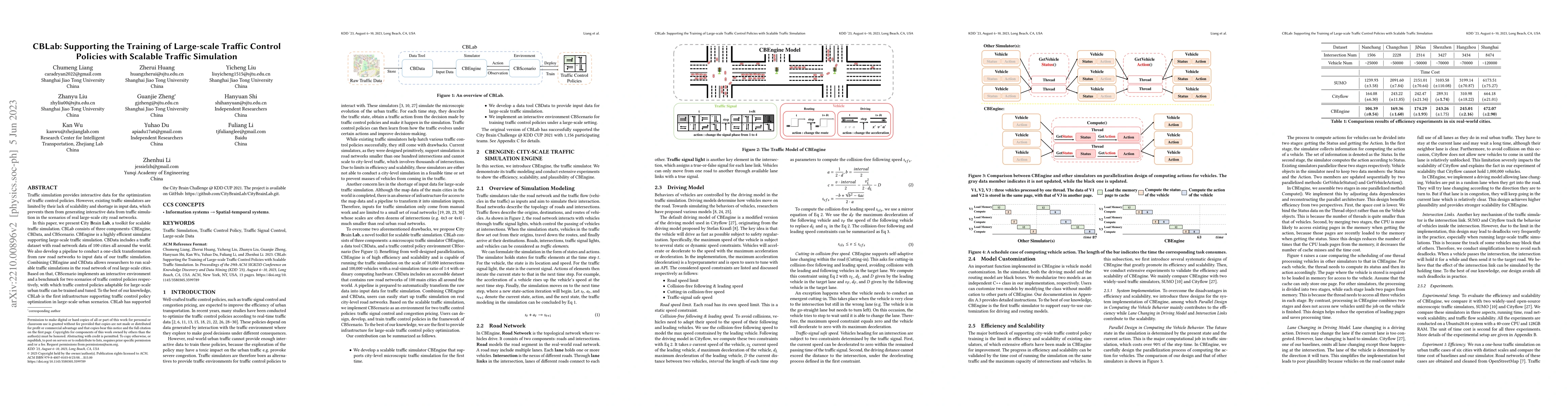 Thumbnail for CBLab: Supporting the Training of Large-scale Traffic Control Policies
  with Scalable Traffic Simulation