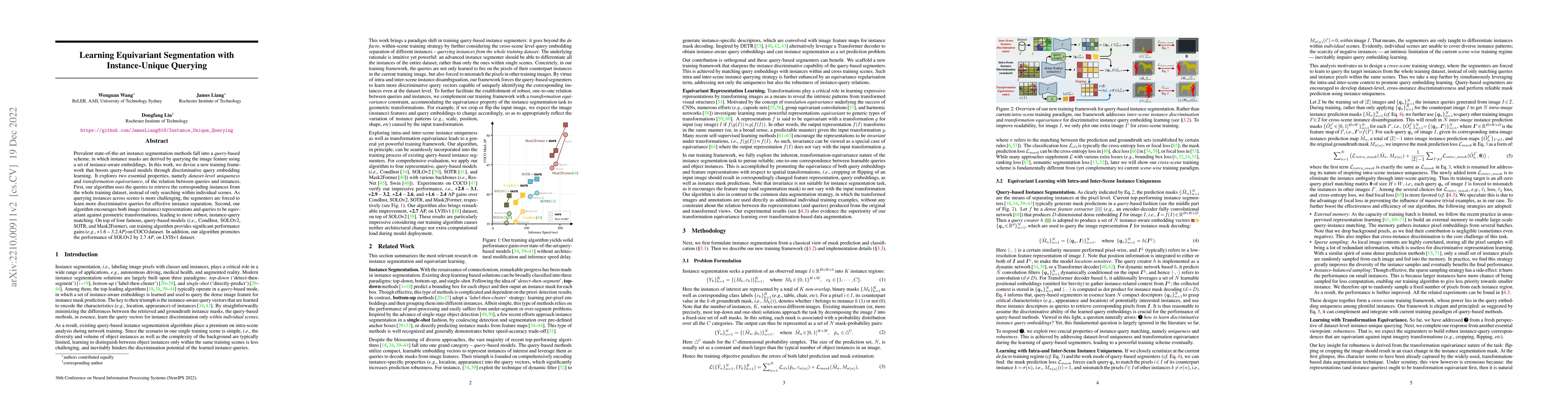Thumbnail for Learning Equivariant Segmentation with Instance-Unique Querying