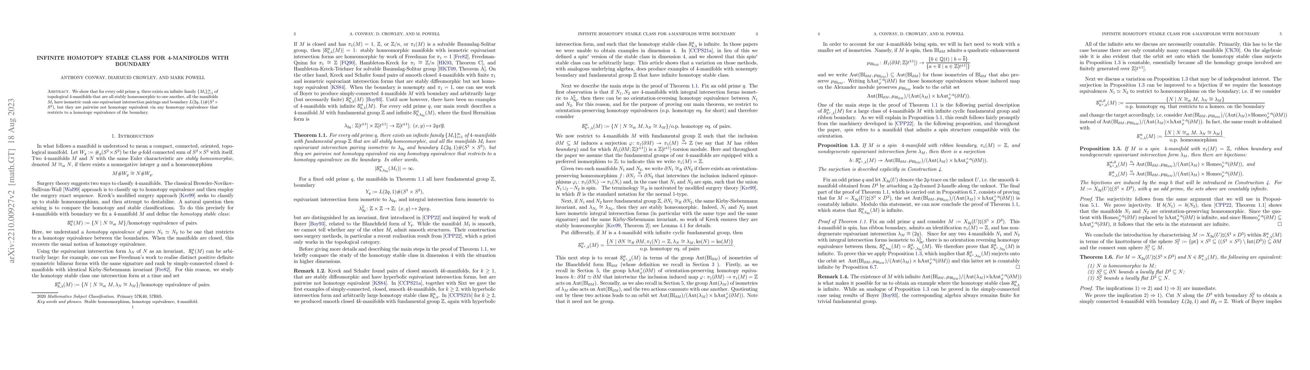 Thumbnail for Infinite homotopy stable class for 4-manifolds with boundary