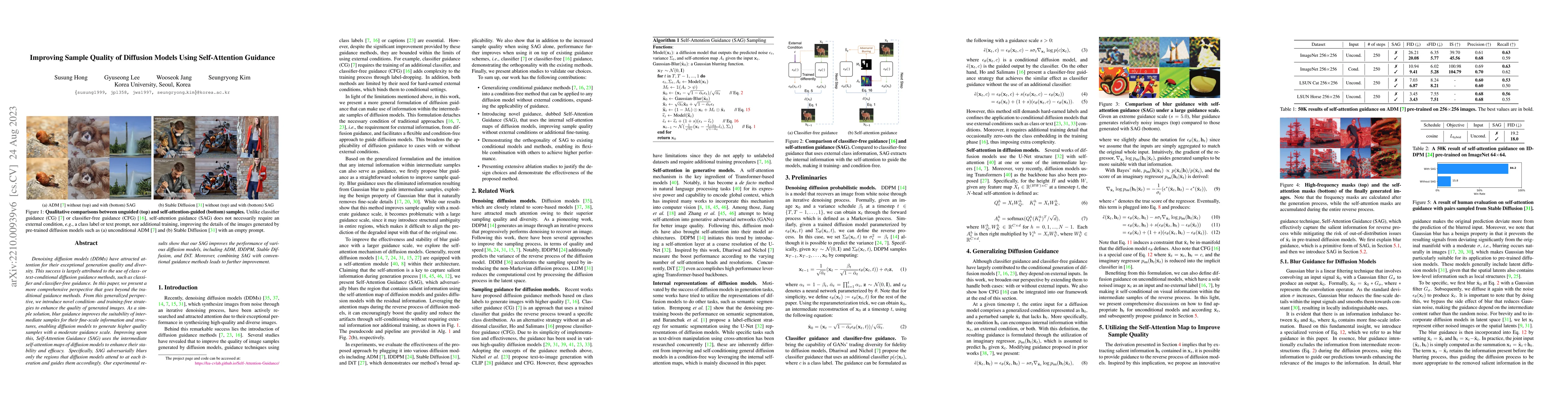 Thumbnail for Improving Sample Quality of Diffusion Models Using Self-Attention
  Guidance