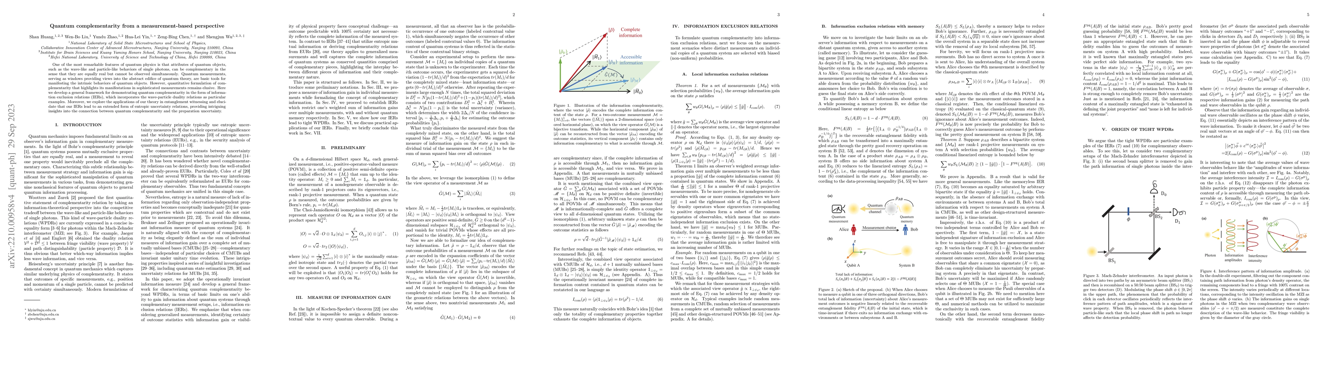 Thumbnail for General framework of quantum complementarity from a measurement-based
  perspective