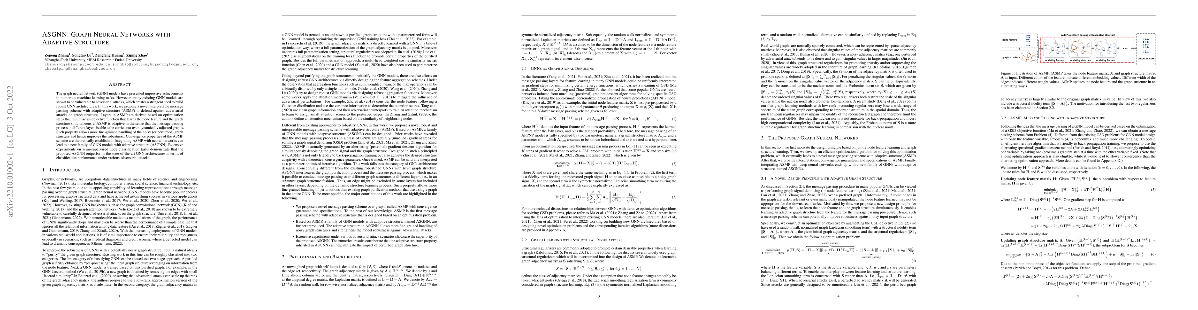 Thumbnail for ASGNN: Graph Neural Networks with Adaptive Structure