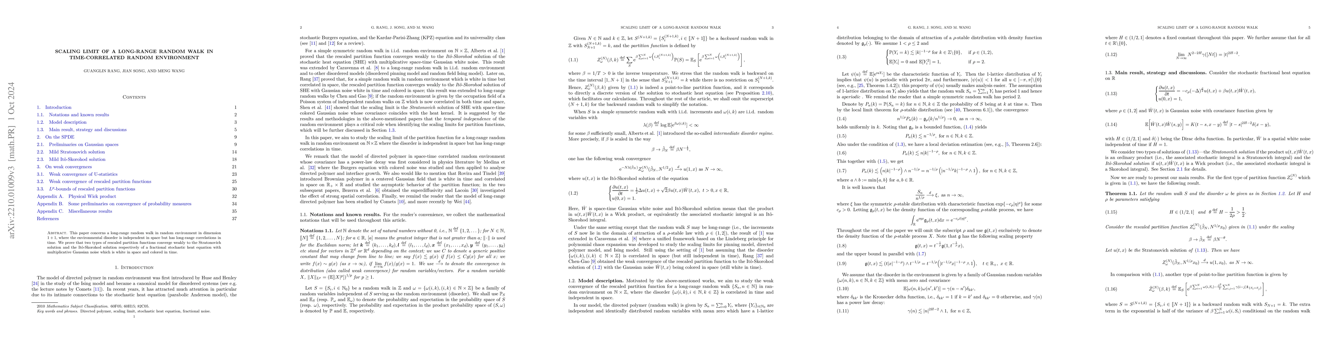 Thumbnail for Scaling limit of a long-range random walk in time-correlated random
  environment