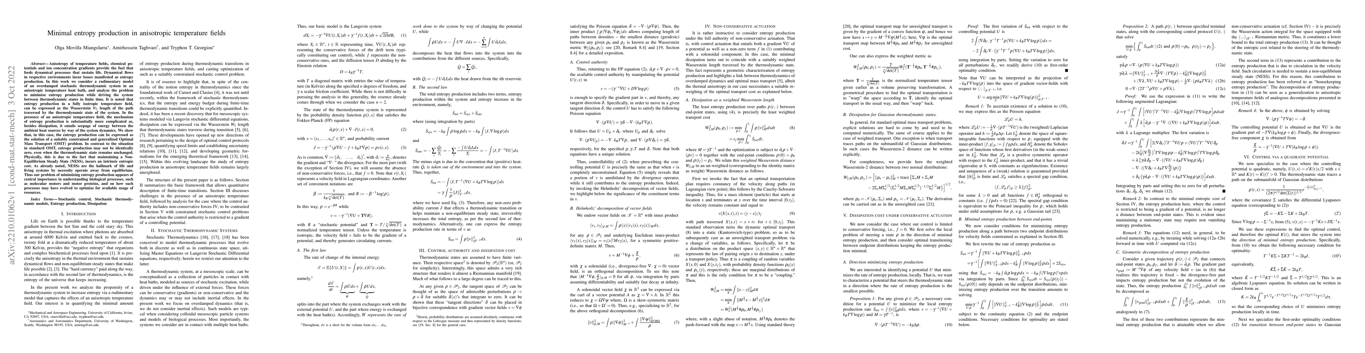 Thumbnail for Minimal entropy production in anisotropic temperature fields